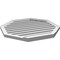 Ekena Millwork Octagonal Surface Mount PVC Gable Vent: Functional, w/ 2"W x 2"P Brickmould Sill Frame, 32"W x 32"H GVPOC32X3203SF - alternate 4